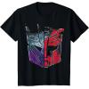 imageTransformers War for Cybertron Decepticon Autobot Split TShirtBlack