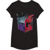 imageTransformers War for Cybertron Decepticon Autobot Split TShirtBlack