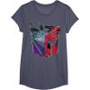 imageTransformers War for Cybertron Decepticon Autobot Split TShirtHeather Blue