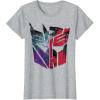 imageTransformers War for Cybertron Decepticon Autobot Split TShirtHeather Grey