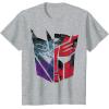 imageTransformers War for Cybertron Decepticon Autobot Split TShirtHeather Grey