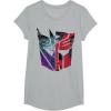 imageTransformers War for Cybertron Decepticon Autobot Split TShirtHeather Grey