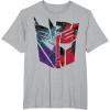 imageTransformers War for Cybertron Decepticon Autobot Split TShirtHeather Grey