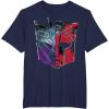 imageTransformers War for Cybertron Decepticon Autobot Split TShirtNavy Blue