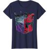 imageTransformers War for Cybertron Decepticon Autobot Split TShirtNavy Blue