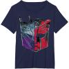 imageTransformers War for Cybertron Decepticon Autobot Split TShirtNavy Blue