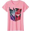 imageTransformers War for Cybertron Decepticon Autobot Split TShirtPink
