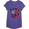 imageTransformers War for Cybertron Decepticon Autobot Split TShirtPurple Heather