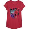 imageTransformers War for Cybertron Decepticon Autobot Split TShirtRed Heather