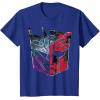 imageTransformers War for Cybertron Decepticon Autobot Split TShirtRoyal Blue