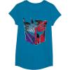 imageTransformers War for Cybertron Decepticon Autobot Split TShirtSapphire Blue