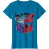 imageTransformers War for Cybertron Decepticon Autobot Split TShirtSapphire Blue