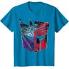imageTransformers War for Cybertron Decepticon Autobot Split TShirtSapphire Blue
