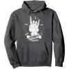 imageTransformers Autobots Forever Rock On Retro Rock Poster Pullover HoodieDark Heather Grey