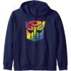 imageTransformers Autobots Pride Logo Zip HoodieNavy Blue