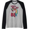 imageTransformers Autobots Retro Roll Out 84 Rainbow Stripe Raglan Baseball TeeBlackAthletic Heather