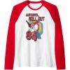 imageTransformers Autobots Retro Roll Out 84 Rainbow Stripe Raglan Baseball TeeRedWhite