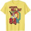 imageTransformers Autobots Retro Roll Out 84 Rainbow Stripe TShirtLemon Yellow