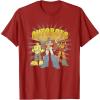 imageTransformers Autobots Trio Retro Cartoon Group Shot TShirtCranberry Red