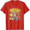 imageTransformers Autobots Trio Retro Cartoon Group Shot TShirtRed