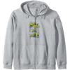 imageTransformers Bumblebee Action Comic Strip Zip HoodieHeather Grey