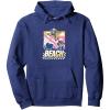 imageTransformers Bumblebee Surfing Lifes A Beach Portrait Pullover HoodieNavy Blue