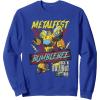 imageTransformers Bumblebee Vintage Metalfest Rock N Roll Tour SweatshirtRoyal Blue