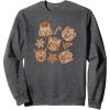 imageTransformers Christmas Gingerbread Cookies SweatshirtDark Heather Grey
