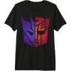 imageTransformers Decepticon Autobot Distressed Split Logo Premium Triblend TShirtBlack