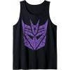 imageTransformers Decepticons Purple Icon Filled Logo Tank TopBlack