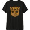 imageTransformers Halloween Autobot Pumpkin Fill Mask Premium Triblend TShirtBlack