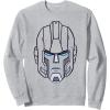 imageTransformers Halloween Ironhide Big Face SweatshirtHeather Grey
