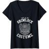 imageTransformers Halloween This Is My Grimlock Costume VNeck TShirtBlack