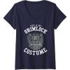 imageTransformers Halloween This Is My Grimlock Costume VNeck TShirtNavy Blue