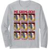 imageTransformers Me Grimlock Emotions Long Sleeve TShirtHeather Grey