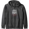 imageTransformers Megatron Good To Be Bad Zip HoodieDark Heather Grey