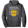 imageTransformers Optimus Prime Heroic Graduate Pullover HoodieDark Heather Grey