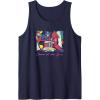 imageTransformers Optimus Prime Retro Fine Art Cubist Portrait Tank TopNavy Blue