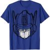 imageTransformers Optimus Prime Vintage Big Face TShirtRoyal Blue