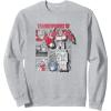 imageTransformers Optimus Prime Vintage Comic Book Style Panels SweatshirtHeather Grey