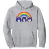 imageTransformers Pride Rainbow Faces Pullover HoodieHeather Grey