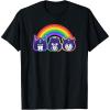 imageTransformers Pride Rainbow Faces TShirtBlack