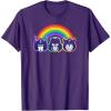 imageTransformers Pride Rainbow Faces TShirtPurple