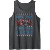 imageTransformers Roll Out Christmas Knit Style Tank TopDark Heather Grey