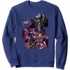 imageTransformers War For Cybertron Decepticon Panels SweatshirtNavy Blue