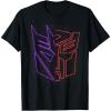imageTransformers War For Cybertron Holographic Split Logo TShirtBlack