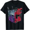 imageTransformers War for Cybertron Decepticon Autobot Split TShirtBlack