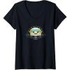 imageWomens Transformers Bumblebee Car Line Art VNeck TShirtBlack