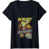 imageWomens Transformers Bumblebee Vintage Metalfest Rock N Roll Tour VNeck TShirtBlack