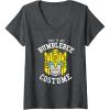 imageWomens Transformers Halloween This is My Bumblebee Costume VNeck TShirtDark Heather Grey